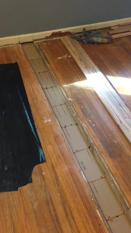 Filling Gaps In Hardwood Floors - Sadie's Old House